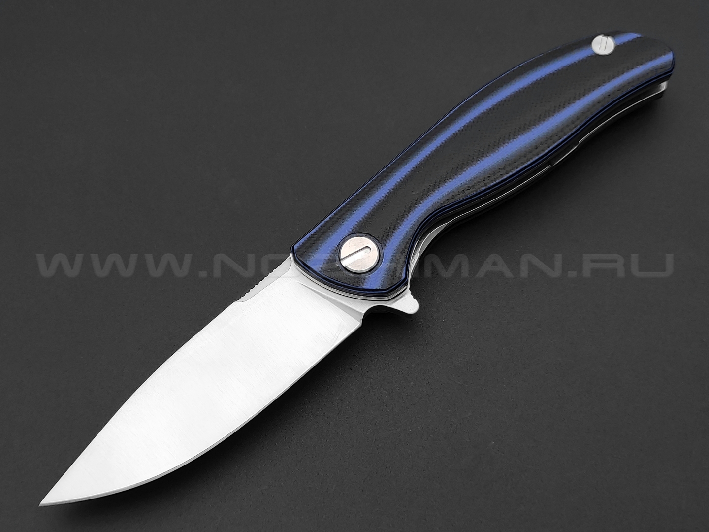 TuoTown нож JJ031-BL сталь D2, рукоять G10 black & blue