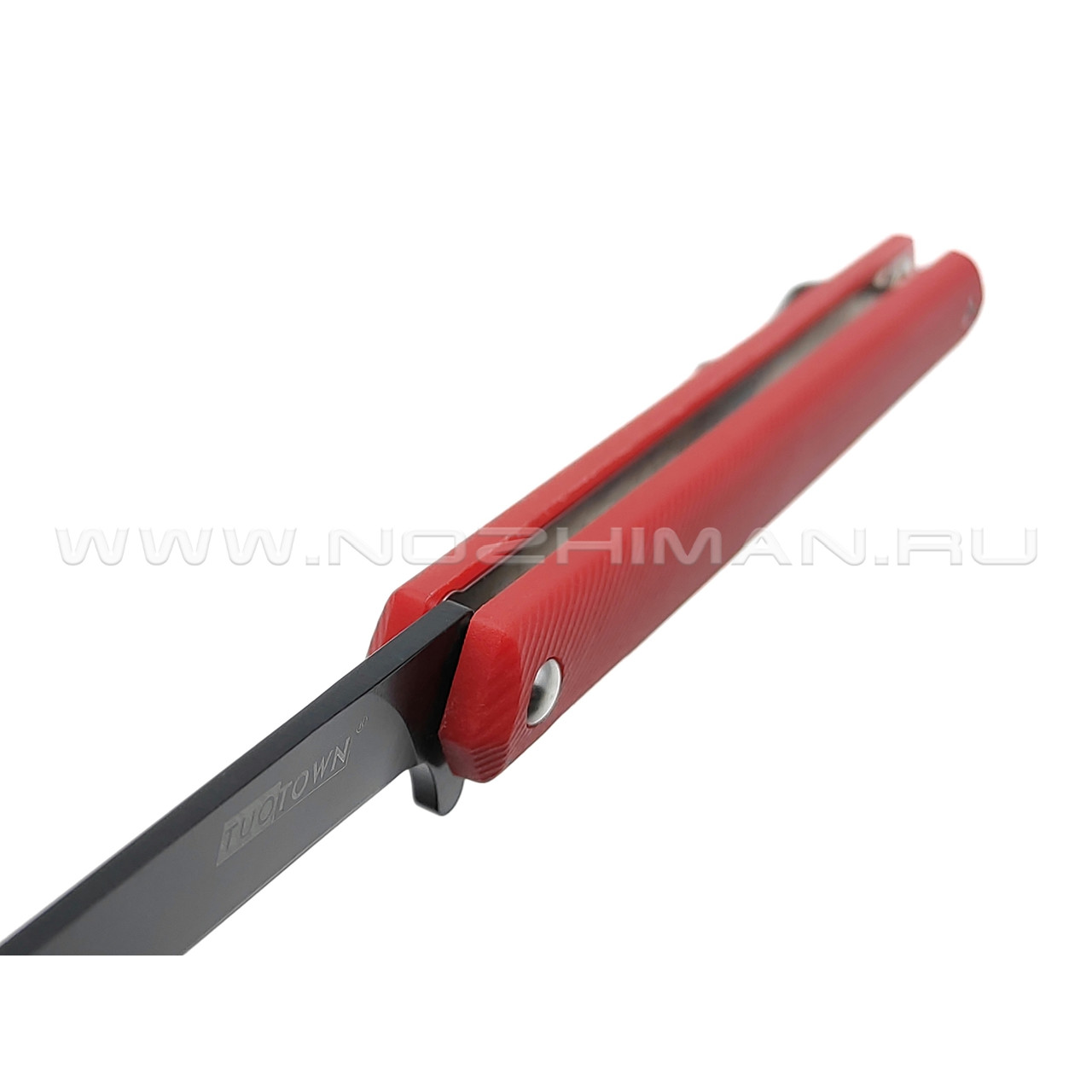 TuoTown нож BDJ-RB сталь D2 black, рукоять Grivory Red