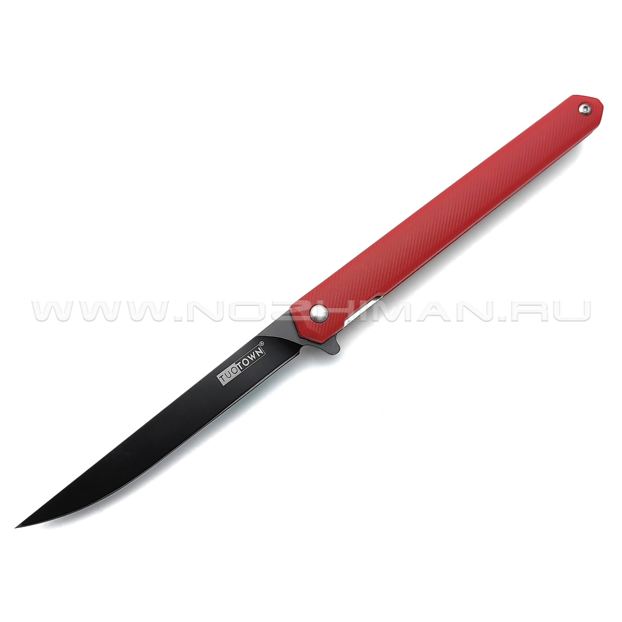 TuoTown нож BDJ-RB сталь D2 black, рукоять Grivory Red