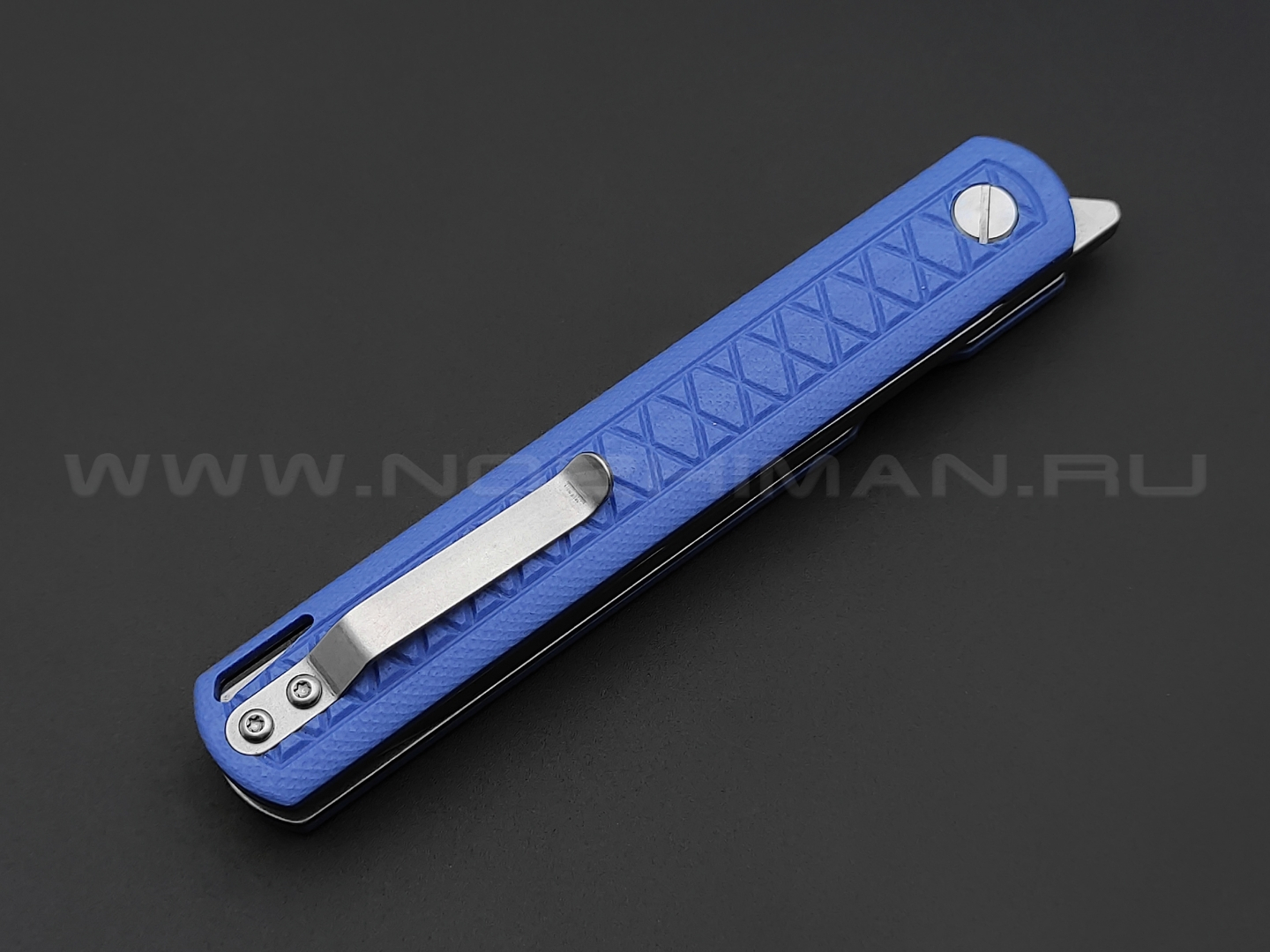 TuoTown нож DT2-BL сталь D2, рукоять G10 blue
