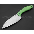 Апус нож Santoku-M сталь N690, рукоять G10 neon green