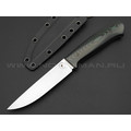 Апус нож Fishman сталь N690, рукоять G10 black & green, ножны kydex black Апус нож Fishman сталь N690, рукоять G10 black & green, ножны kydex black