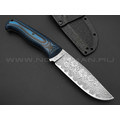 Волчий Век нож Ямской Custom сталь PGK WA, рукоять G10 black & blue