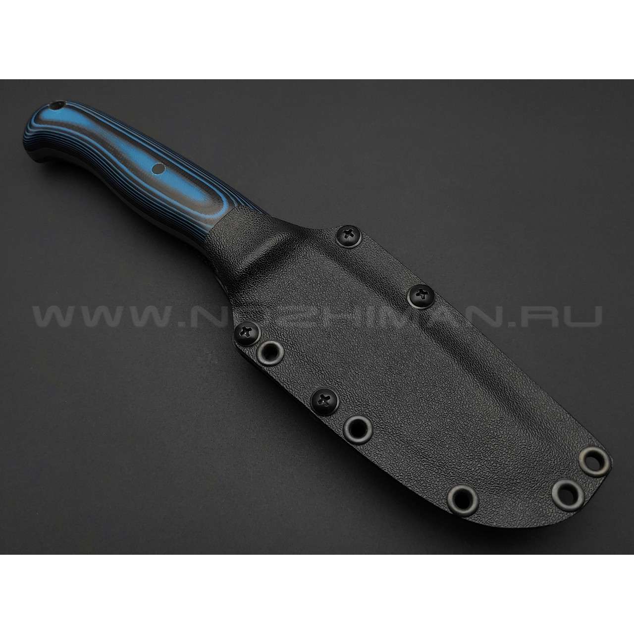 Волчий Век нож Ямской Custom сталь PGK WA, рукоять G10 black & blue