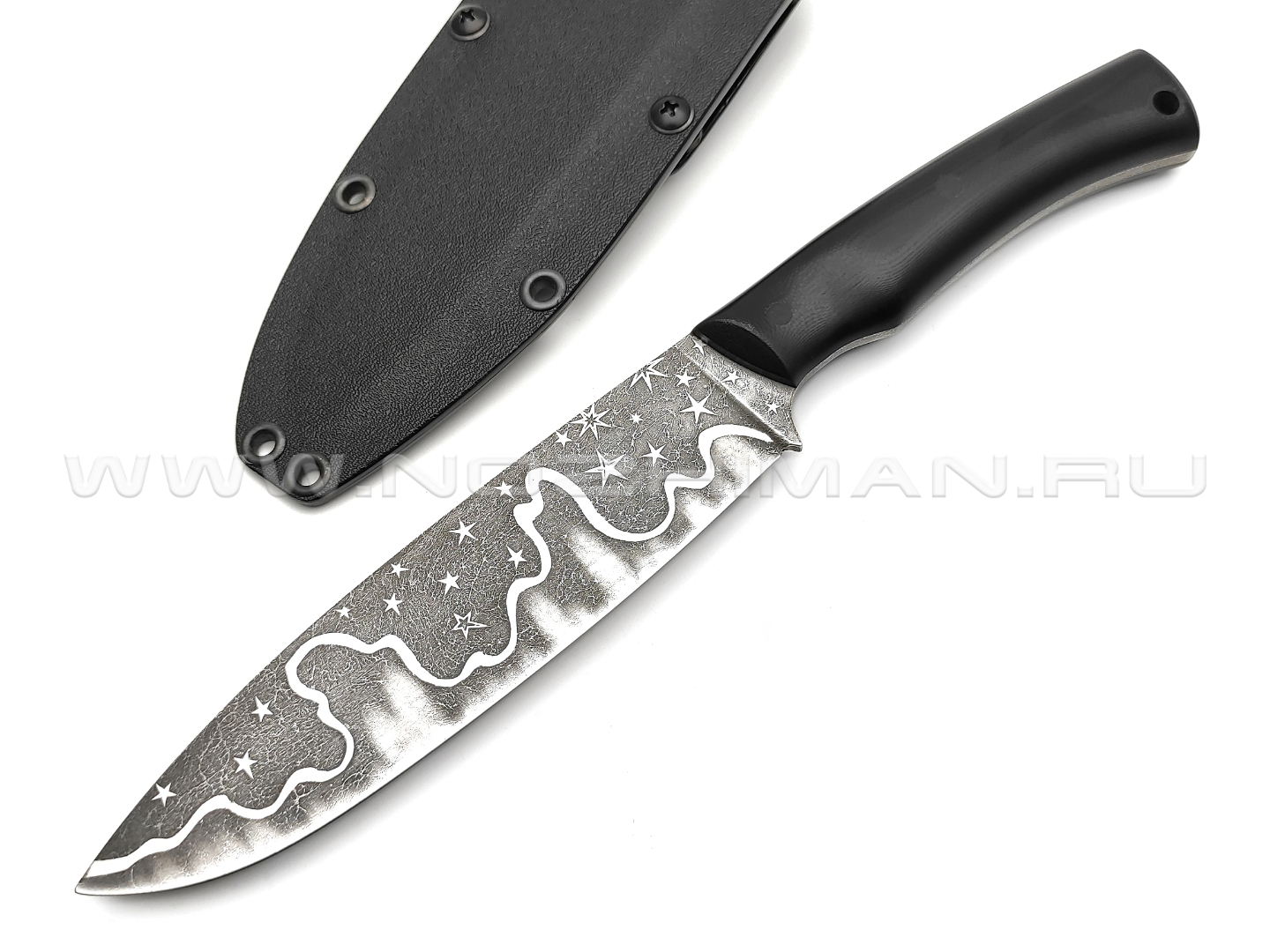 Волчий Век нож Kitchen Custom сталь Niolox WA, рукоять G10 black