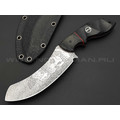 Волчий Век нож Кондрат 12 Custom сталь Niolox WA, рукоять G10, Carbon fiber