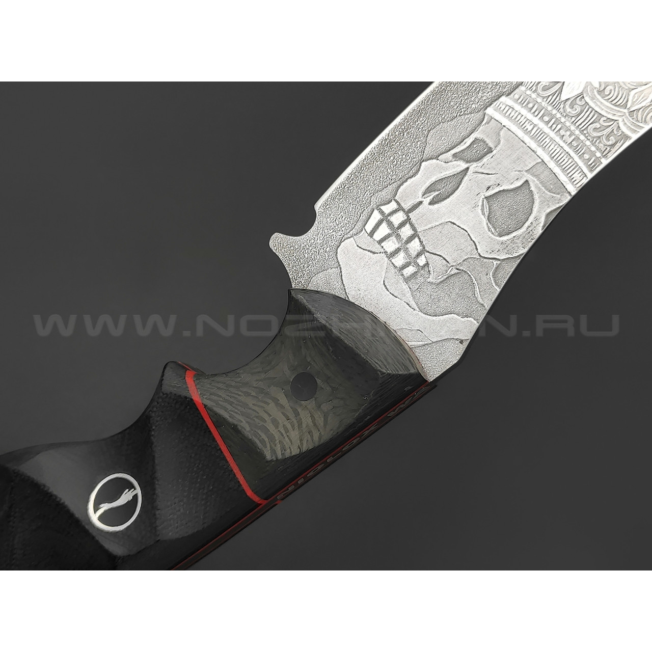 Волчий Век нож Кондрат 12 Custom сталь Niolox WA, рукоять G10, Carbon fiber