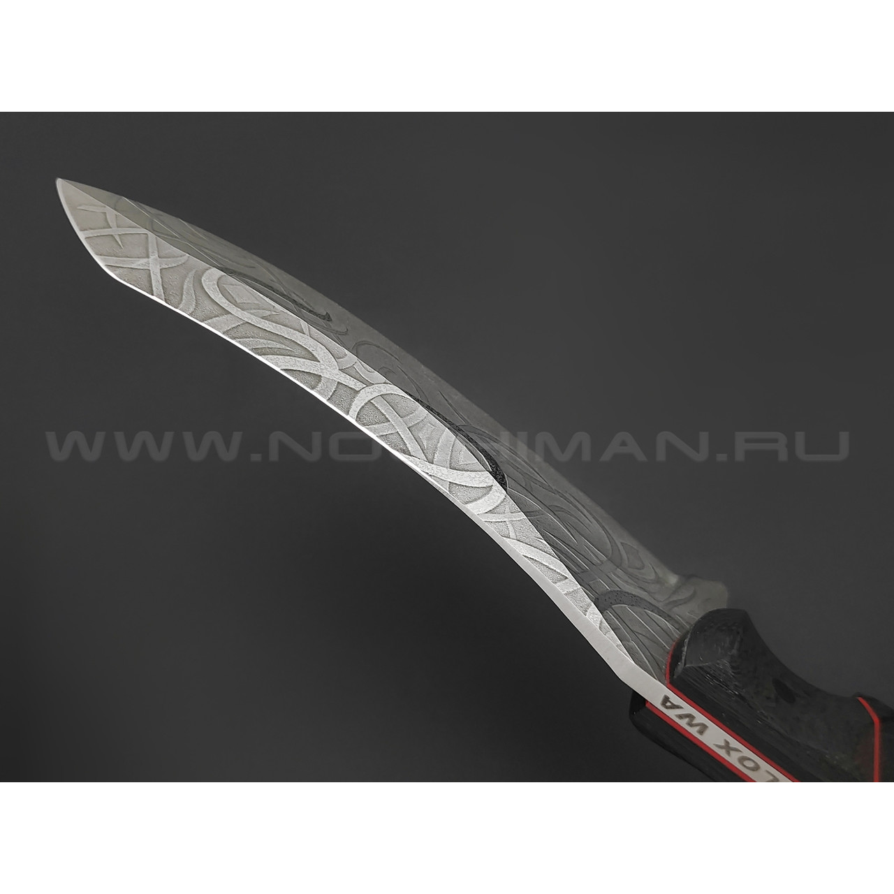 Волчий Век нож Кондрат 12 Custom сталь Niolox WA, рукоять G10, Carbon fiber