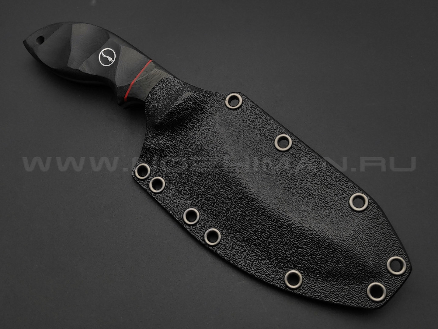 Волчий Век нож Кондрат 12 Custom сталь Niolox WA, рукоять G10, Carbon fiber