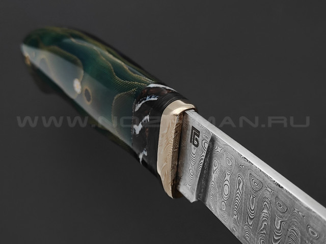 Богдан Гоготов нож NBG-20 сталь GDS-RDS, рукоять акриловый композит, зуб мамонта