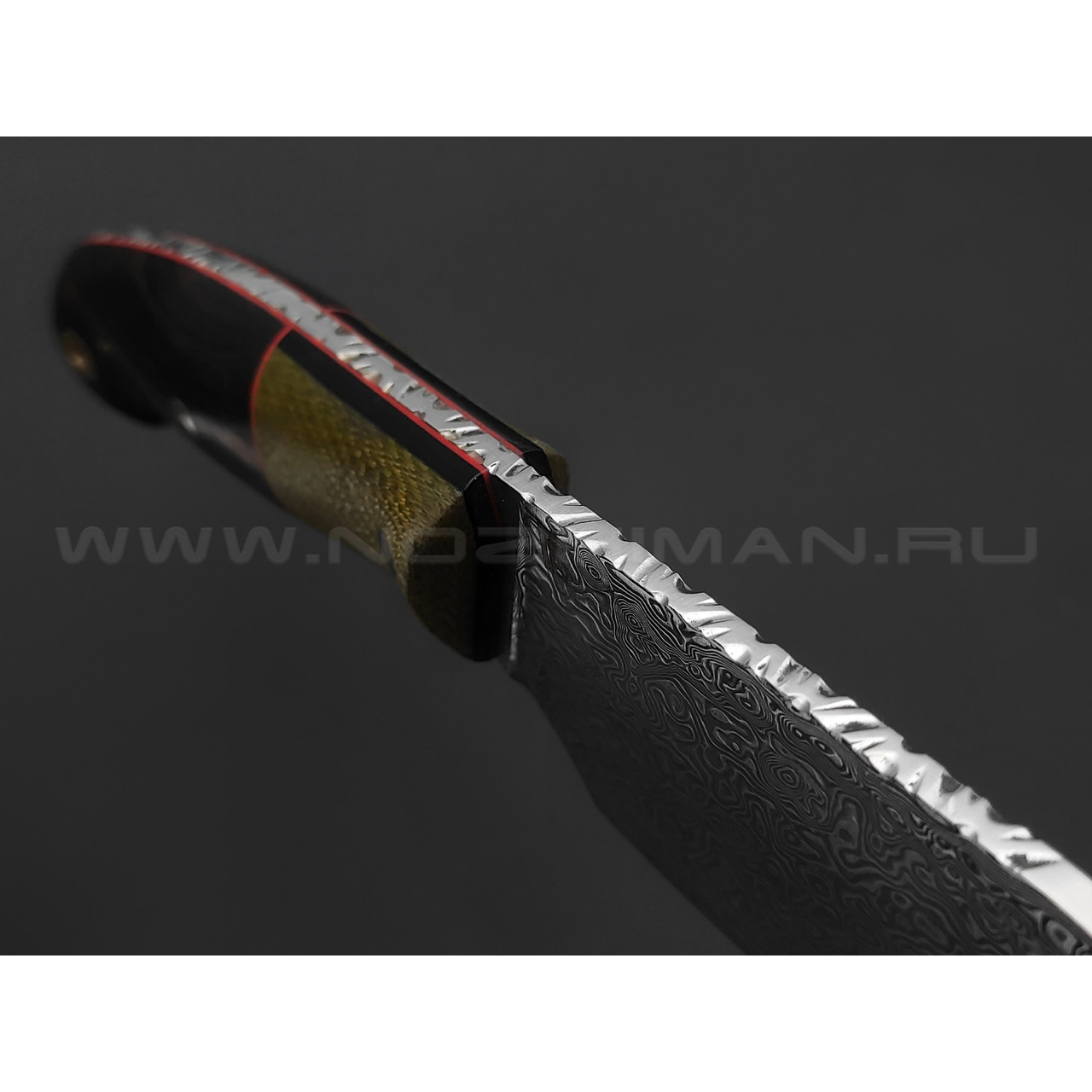 Богдан Гоготов нож NBG-23 сталь GDS-Super, рукоять дерево гренадил, карбон