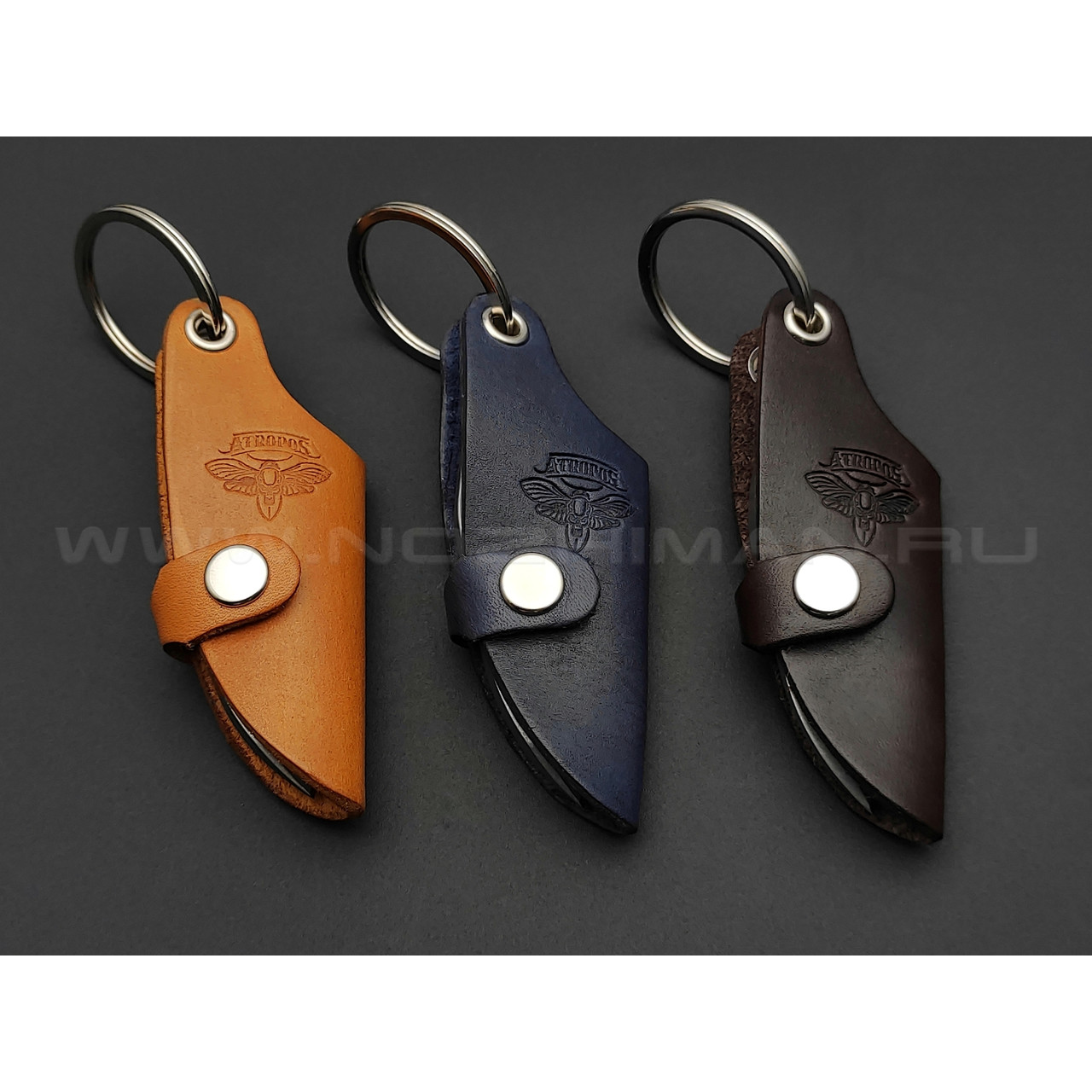 Atroposknife нож-брелок, сталь 40Х13, рукоять кожа