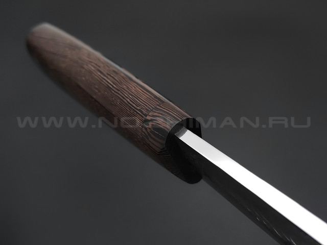 Нож "Якутский-ДНВ" сталь Х12МФ, рукоять дерево венге, деревянные ножны (Стальные Бивни)