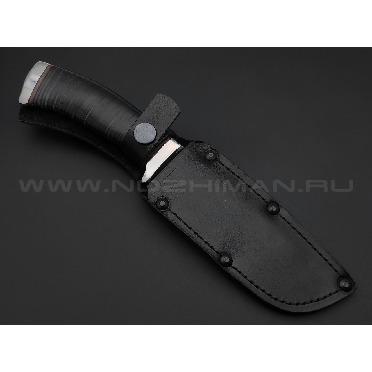 Нож "Варан-1" сталь 95Х18, рукоять наборная кожа (Титов & Солдатова)