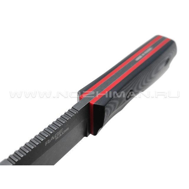 Special Knives нож Rage сталь Aus-10 блэквош, рукоять G10 black & red