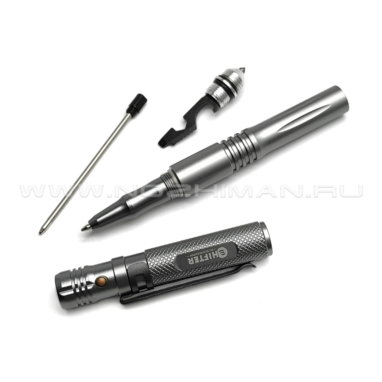 Тактическая ручка Shifter Tactical PEN-1 grey MBS021 с мультитулом и фонариком