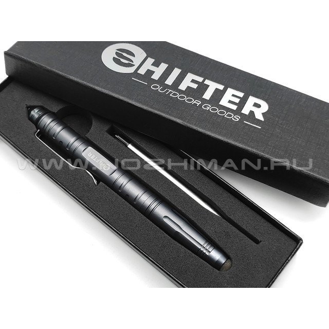 Тактическая ручка Shifter Tactical PEN-2 grey со стилусом MBS023