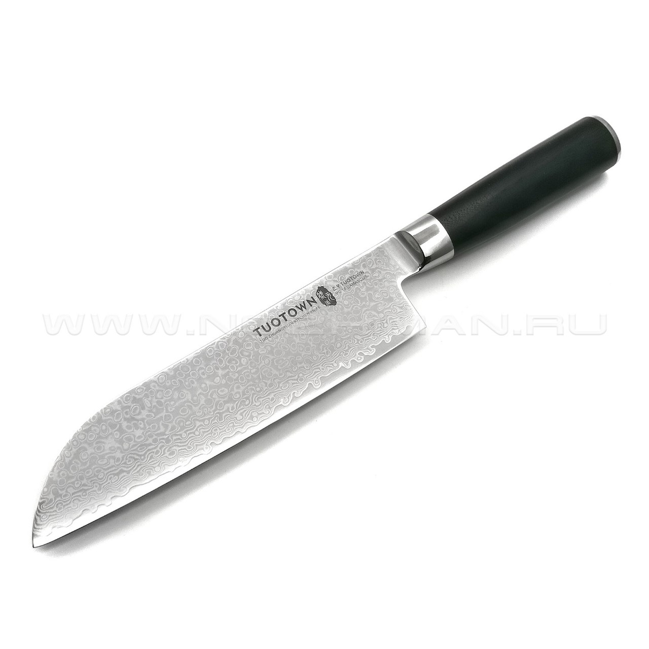 TuoTown нож Santoku TG-D6 дамасская сталь VG10, рукоять G10