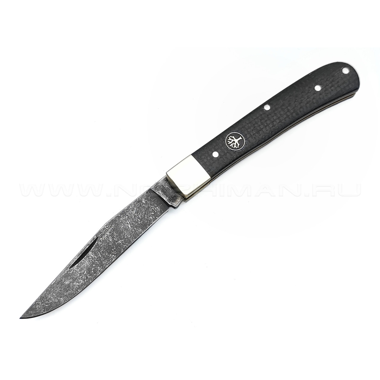 Нож Boker Solingen Trapper Uno Burlap 112595 сталь O1, рукоять микарта, нейзильбер