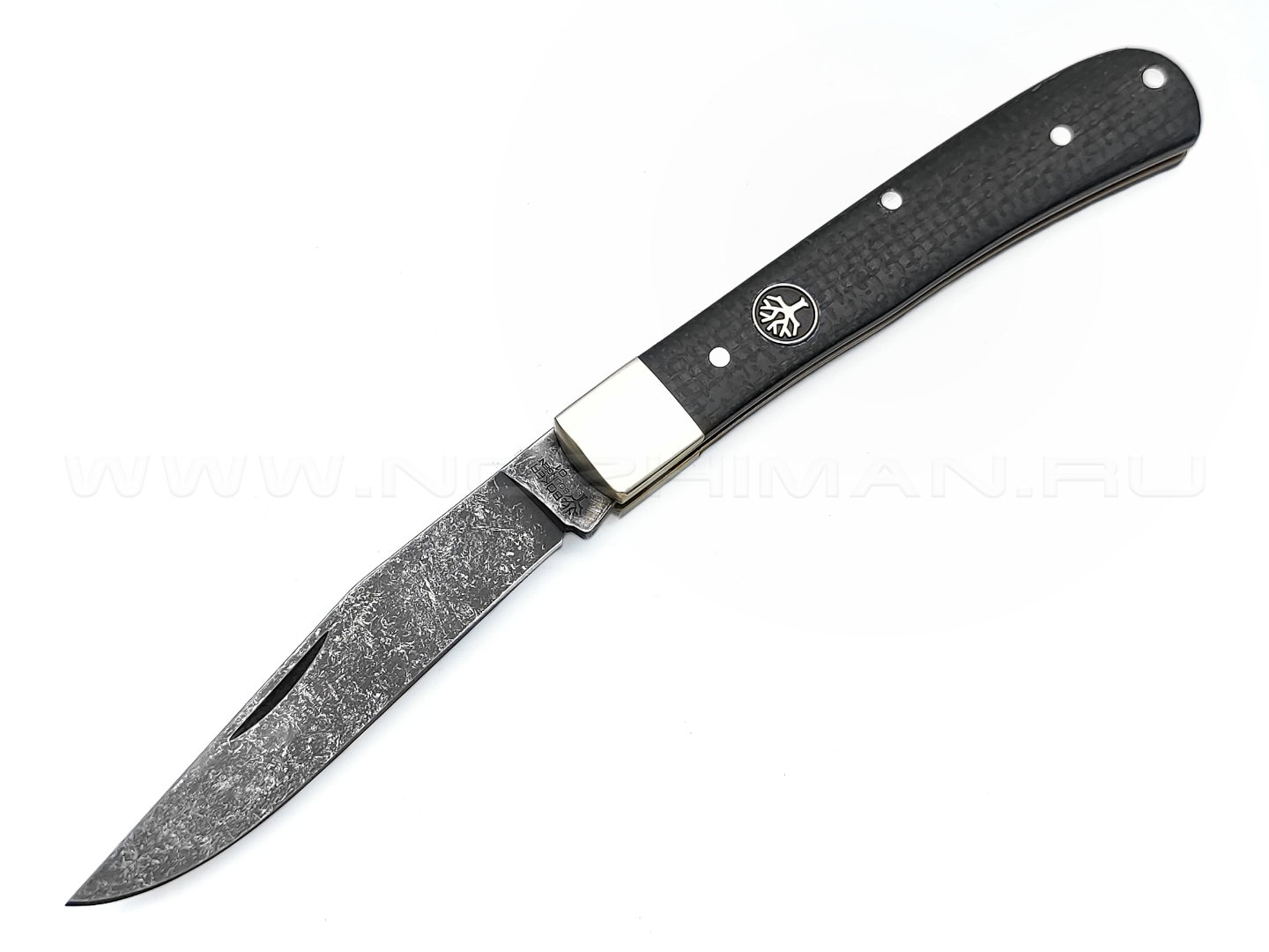 Нож Boker Solingen Trapper Uno Burlap 112595 сталь O1, рукоять микарта, нейзильбер