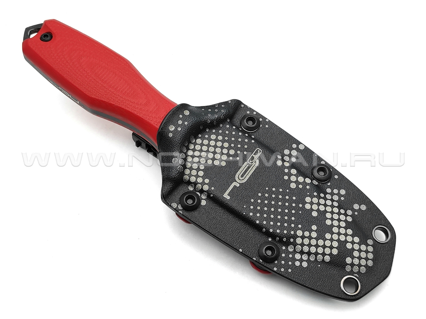 N.C.Custom нож Grave Limited сталь X105 blackwash, рукоять G10 red