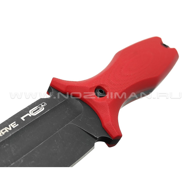 N.C.Custom нож Grave Limited сталь X105 блэквош, рукоять G10 red