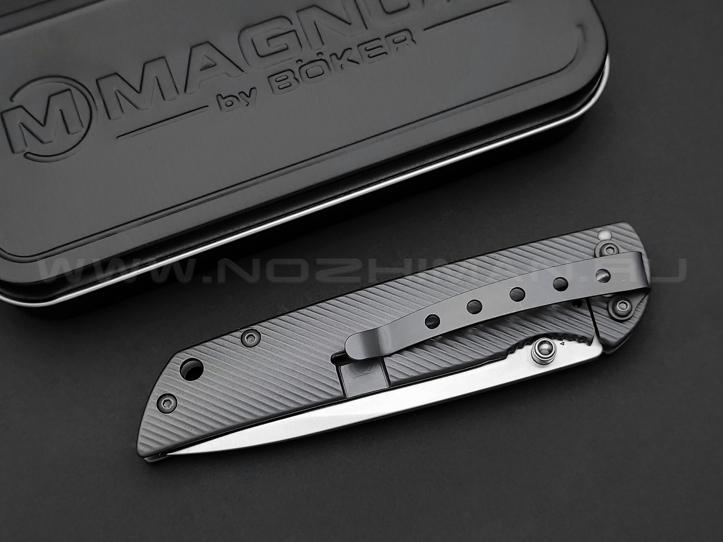 Нож Magnum Eternal Classic Thumb 01RY324 сталь 440A, рукоять Stainless Steel