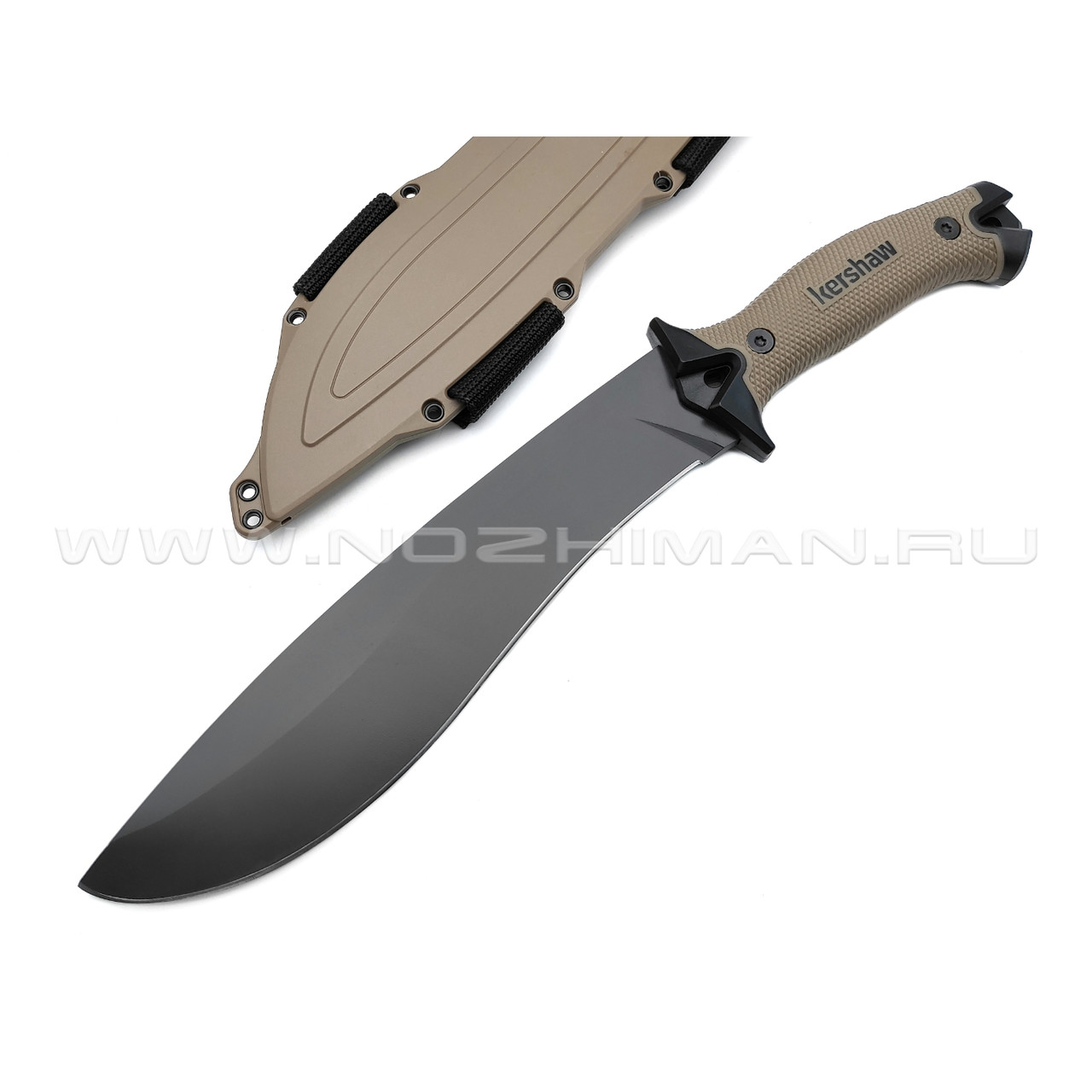 Мачете Kershaw Camp 10 tan 1077TAN сталь 65MN Carbon steel, рукоять Glass-filled nylon