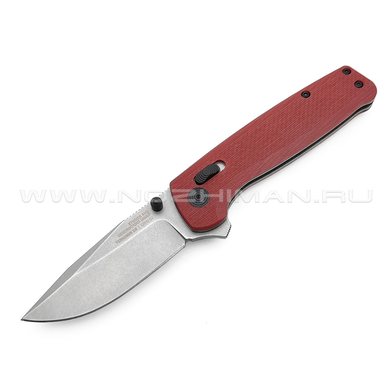 Нож SOG Terminus XR TM1023-BX Crimson сталь Cryo D2, рукоять G10 red