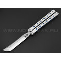 Atroposknife балисонг Demon Frost сталь N690, рукоять G10, титан
