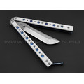 Atroposknife балисонг Demon Frost сталь N690, рукоять G10, титан