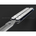 Atroposknife балисонг Demon Frost сталь N690, рукоять G10, титан