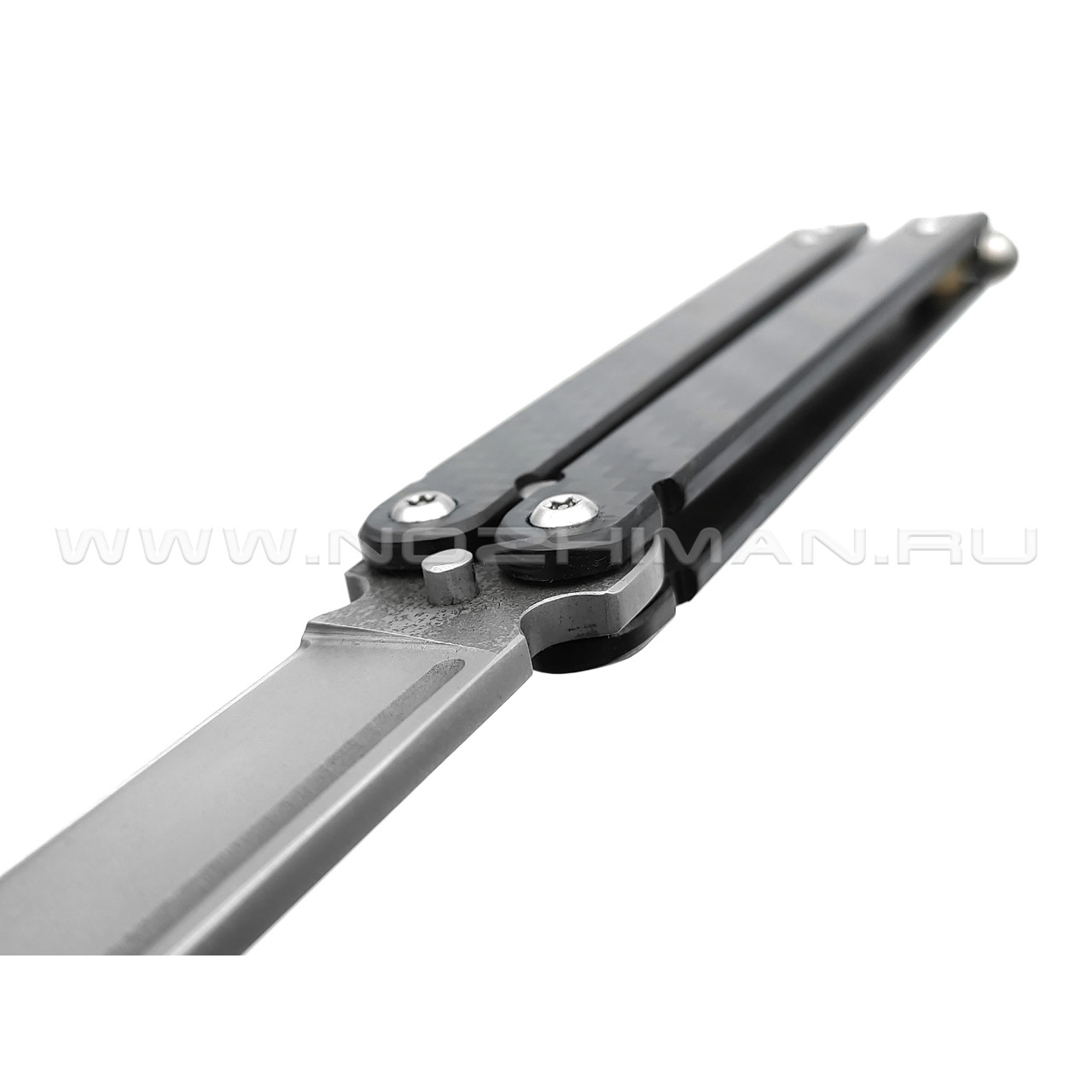 Нож Atroposknife Пират лайт сталь D2, рукоять Carbon fiber
