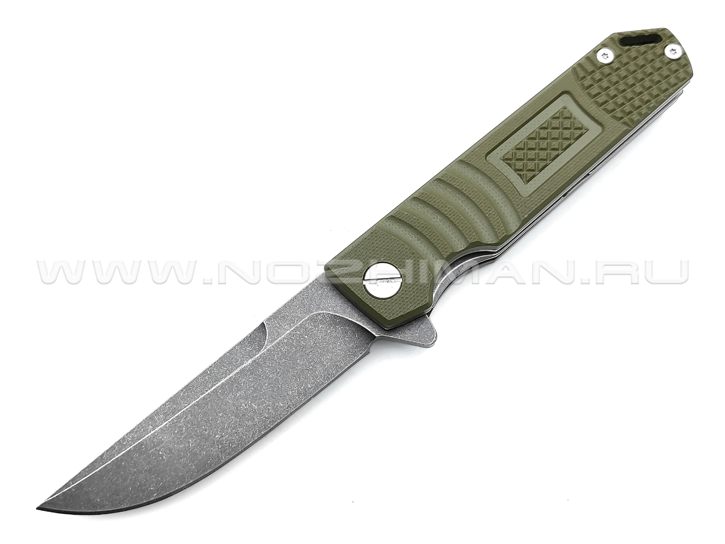 TuoTown нож SQ20-G сталь D2, рукоять G10 OD green