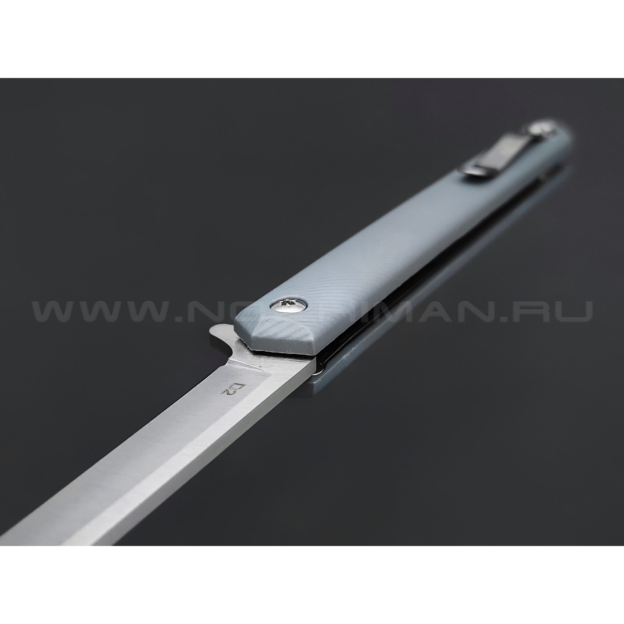 TuoTown нож BDJ-GR сталь D2 satin, рукоять Grivory Grey