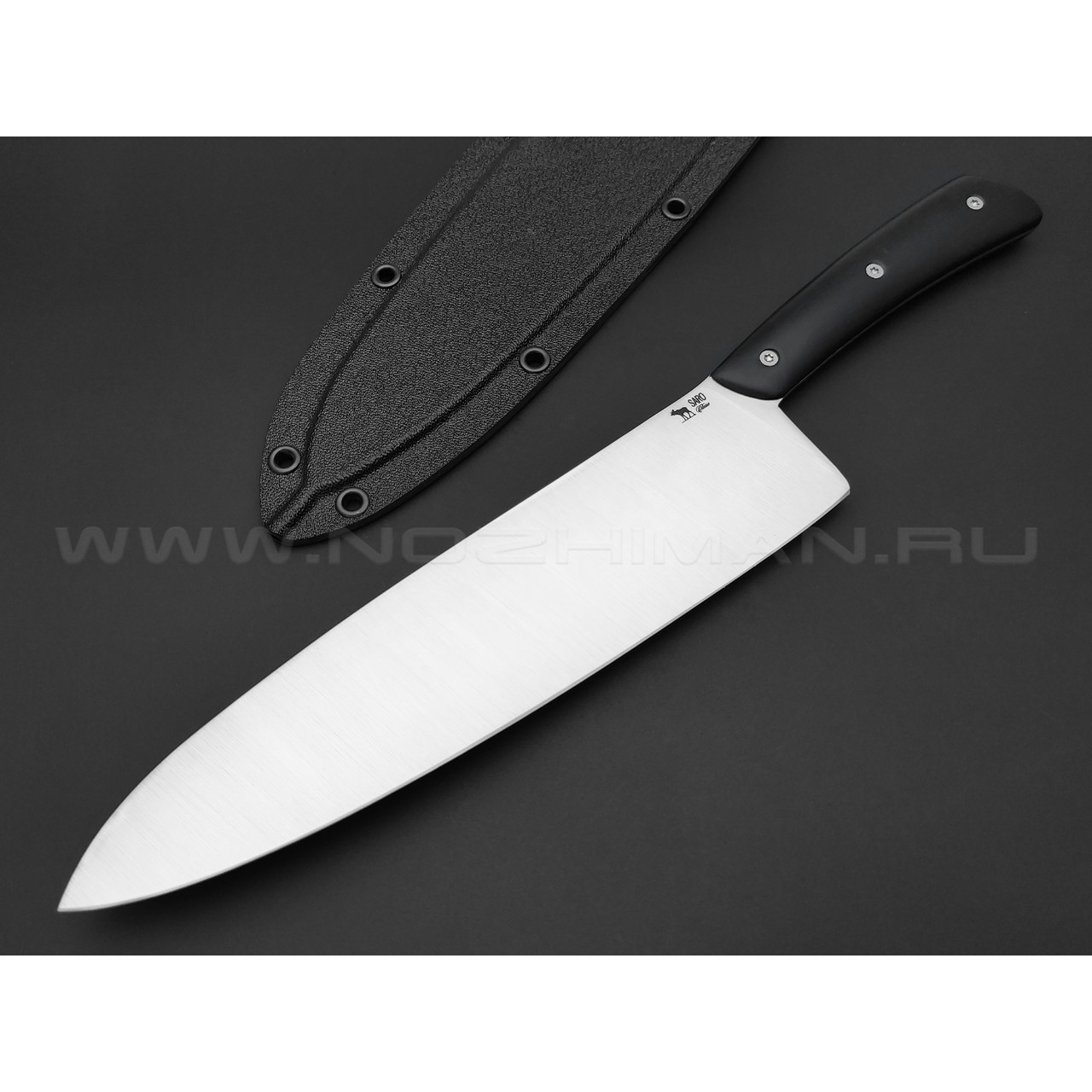 Saro кухонный нож Шеф сталь Aus-6, рукоять дерево граб