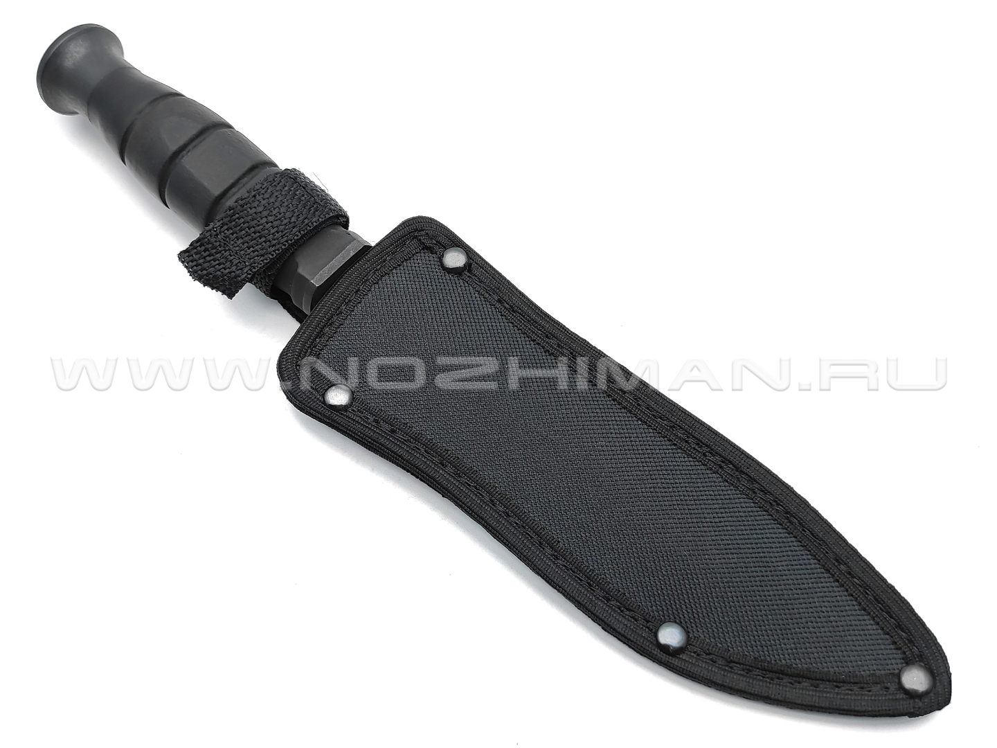 Saro нож Нерпа черный, сталь 65Г, рукоять резина