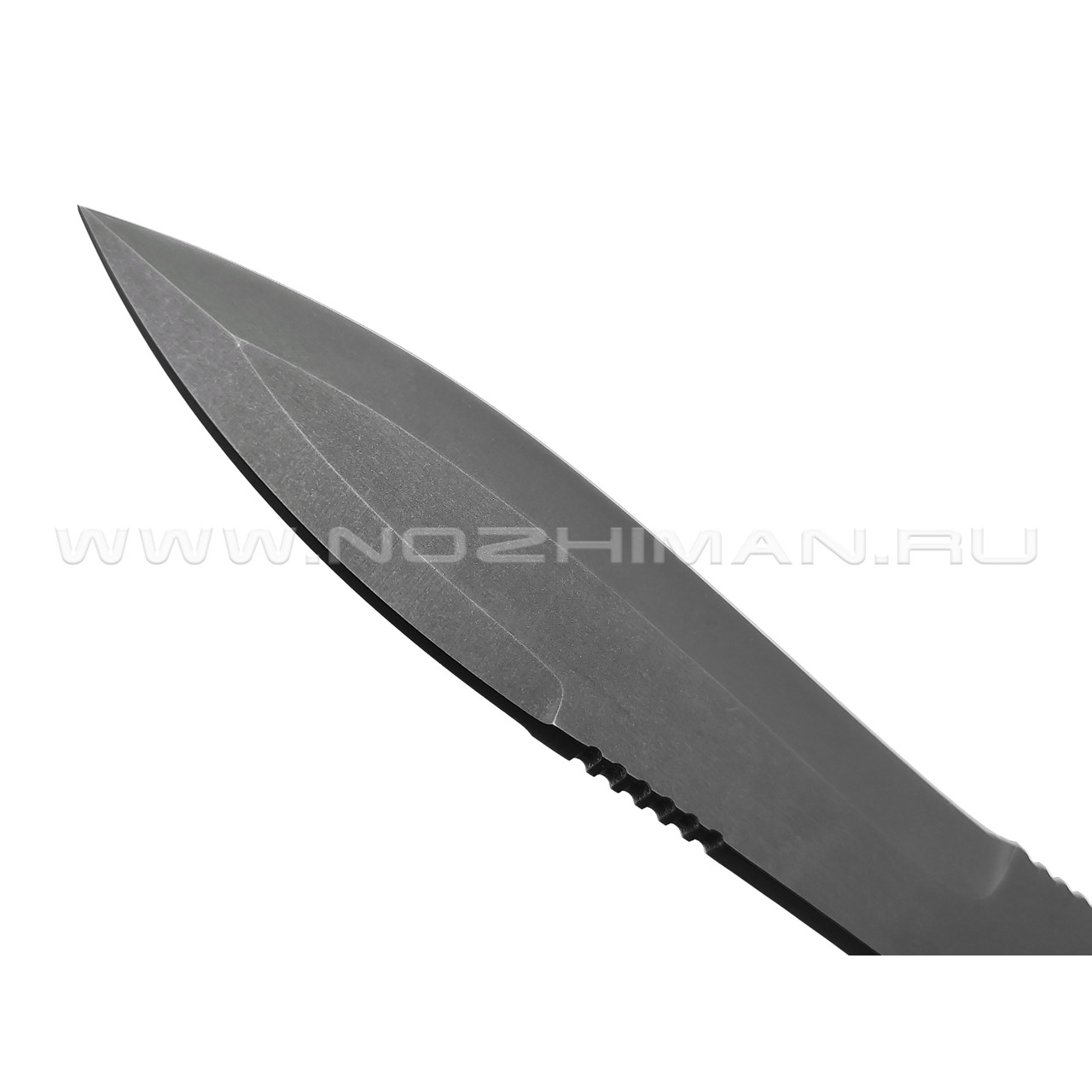 Saro нож Нерпа черный, сталь 65Г, рукоять резина