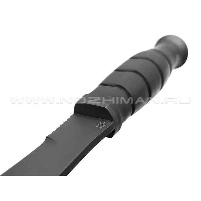 Saro нож Нерпа черный, сталь 65Г, рукоять резина
