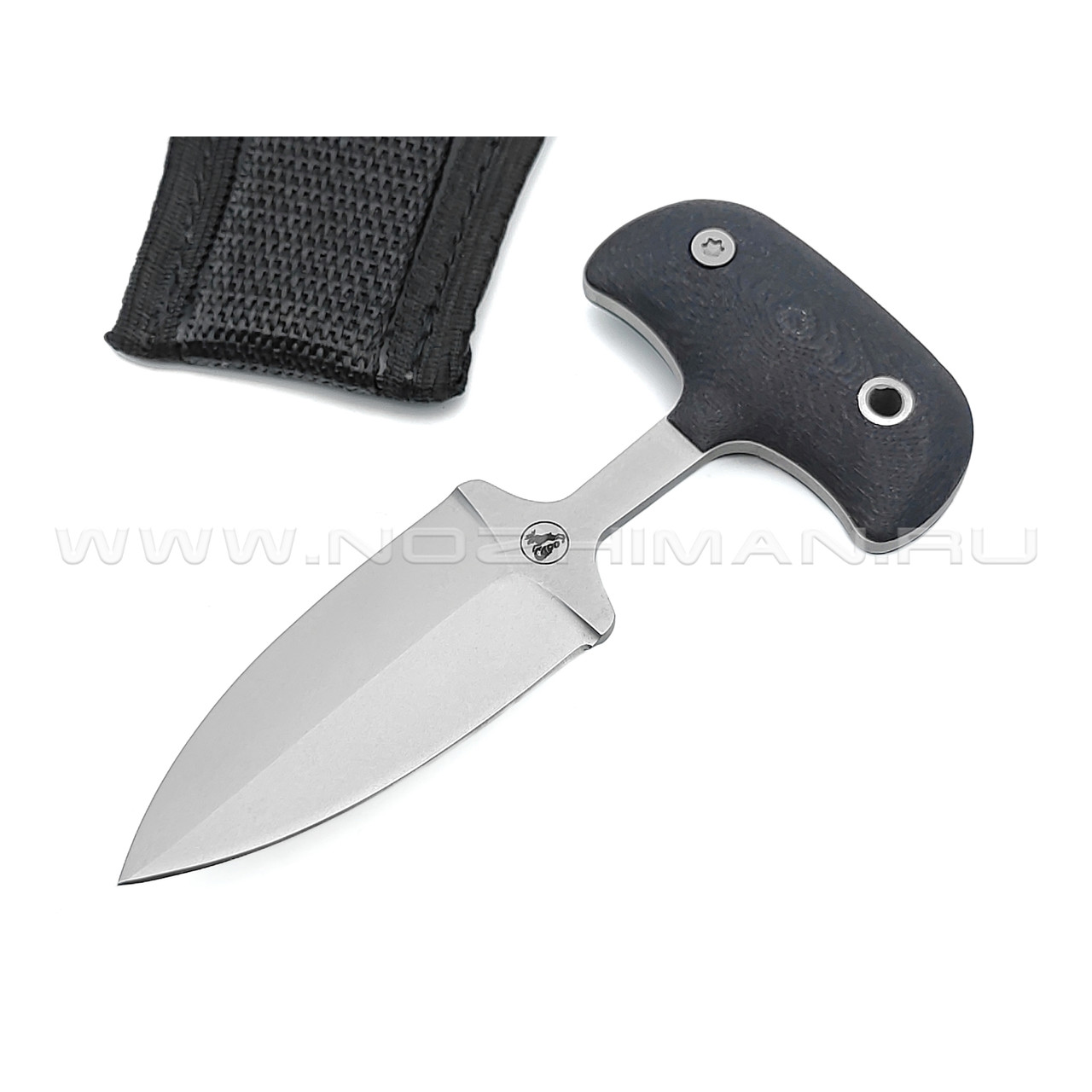 Saro тычковый нож Шмель сталь Х12МФ, рукоять G10 black