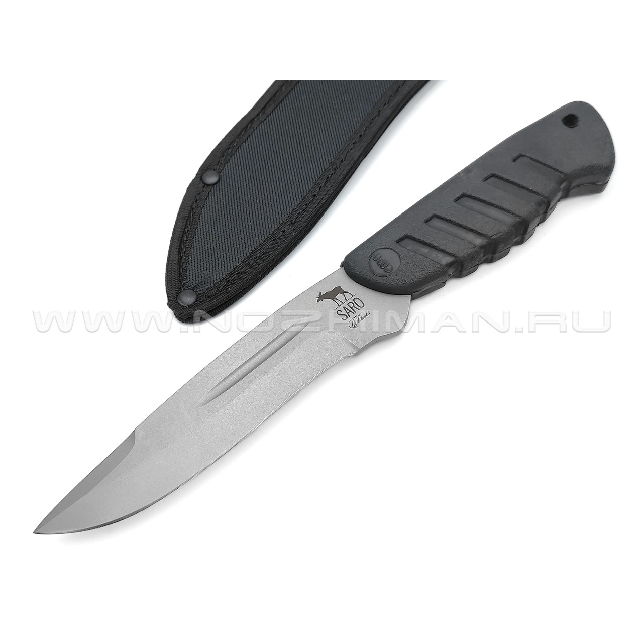Saro нож Путник сталь Aus-6, рукоять резина
