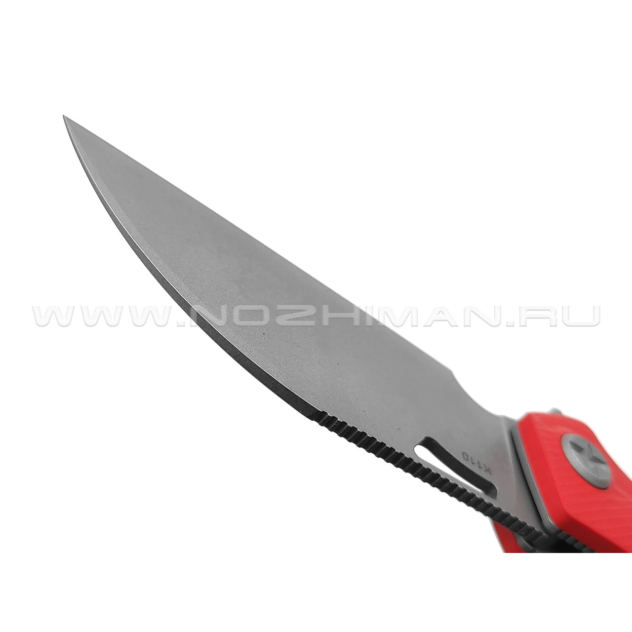 Saro нож Скорпион EVO Wharncliffe сталь K110, рукоять G10 red