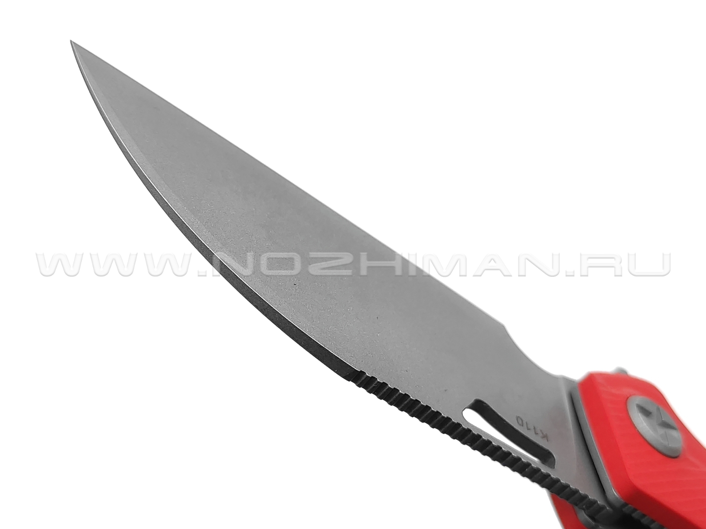 Saro нож Скорпион EVO Wharncliffe сталь K110, рукоять G10 red
