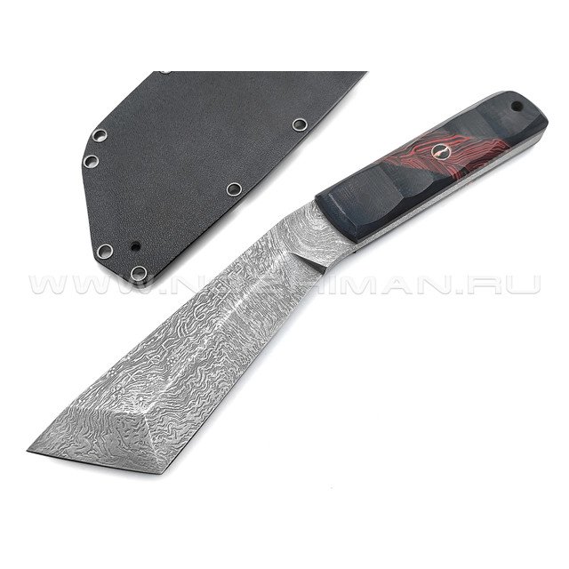 Волчий Век нож НДК 17 сталь PGK WA, рукоять G10 black & red