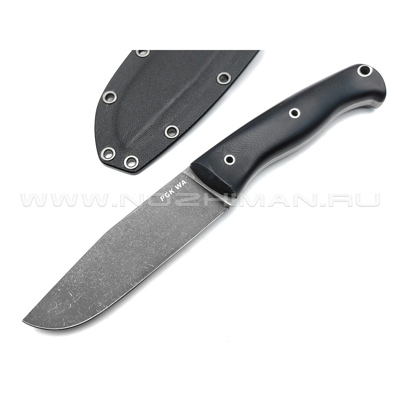 Волчий Век нож Ямской сталь PGK WA, рукоять G10 black