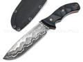 Волчий Век нож Команданте Custom сталь Niolox WA, рукоять G10 black & red