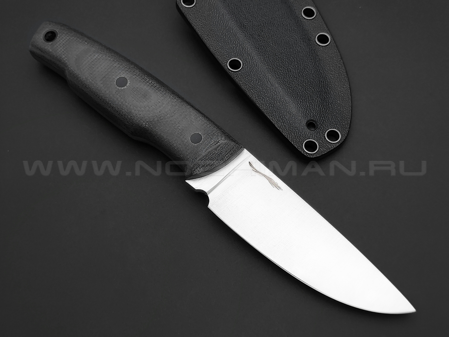 Волчий Век нож Mark-II прототип, сталь Niolox WA, рукоять микарта