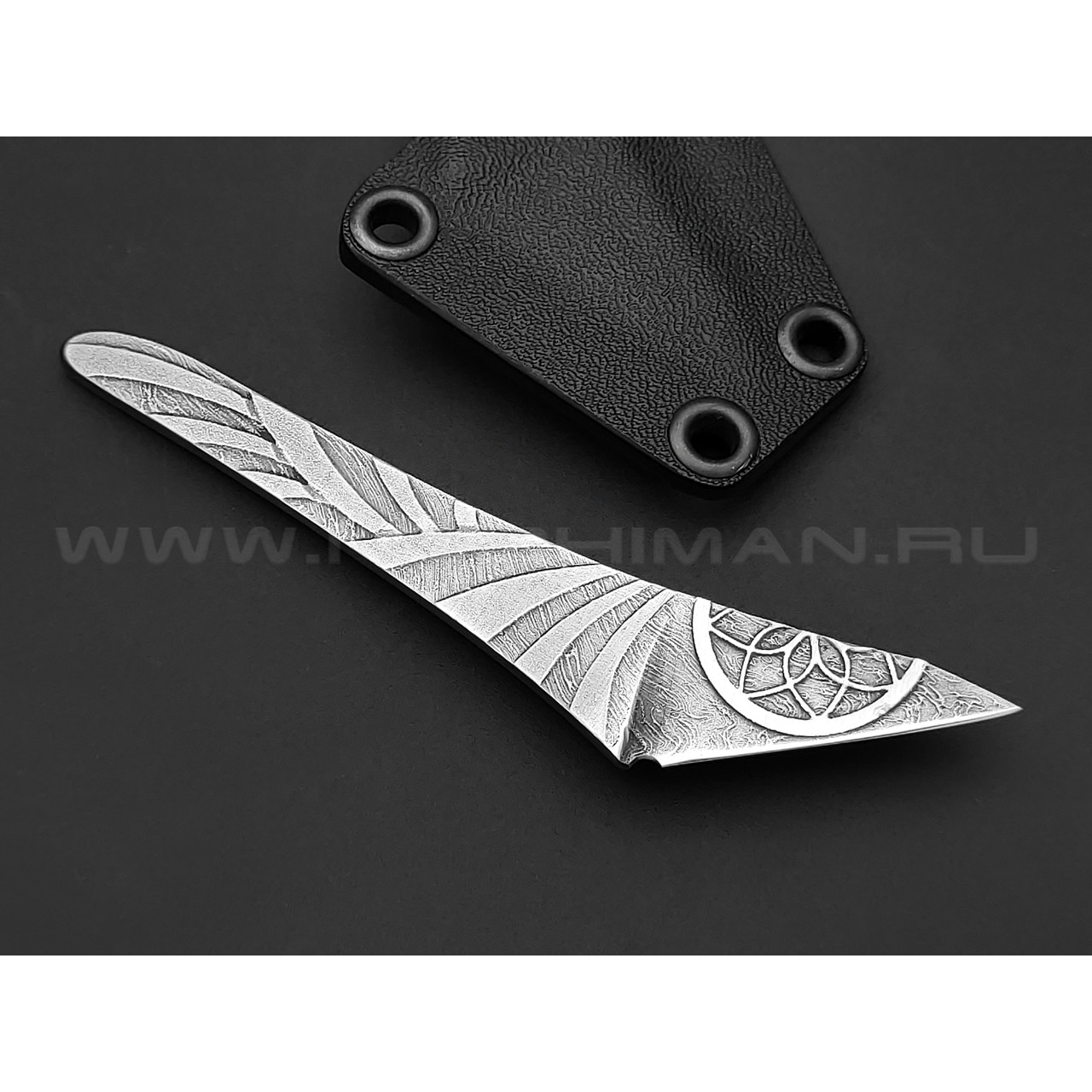 Волчий Век скелетный нож custom сталь Niolox WA, рукоять сталь