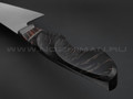 Нож кухонный "НЛВ82" ламинат M390, рукоять карельская береза, айронвуд (Кузница Васильева)