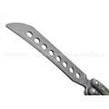 Atroposknife тренировочный балисонг Demon сталь N690, рукоять G10 camo, титан